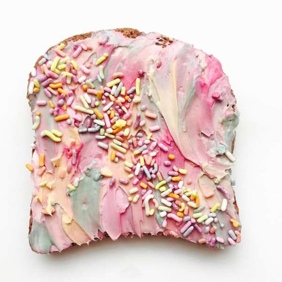 unicorn toast